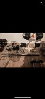 285kg Halterschijven, Stangen & Dumbbells, Sport en Fitness, Fitnessmaterialen, Ophalen of Verzenden, Gebruikt, Armen, Halterset