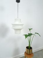 Melkglazen schoollamp, Huis en Inrichting, Lampen | Hanglampen, Verzenden, Gebruikt, Glas, Vintage