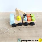 🌈 Houten Takelwagen / Hijskraan Ikea | met blokken, Ophalen of Verzenden, Gebruikt, Duw- of Trekspeelgoed