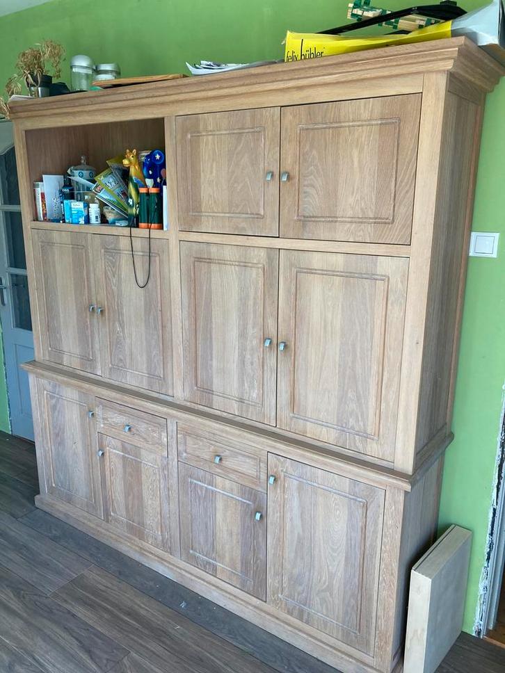 Te koop: white wash buffetkast, Huis en Inrichting, Kasten | Buffetkasten, Zo goed als nieuw, 200 cm of meer, 150 tot 200 cm, 25 tot 50 cm