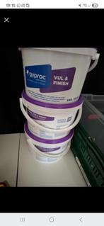 Gyproc Vul en Finish. Bijna 15 kilo (2 nieuw + 1 bijna niks, Ophalen, Zo goed als nieuw