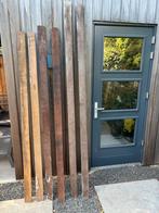 Hardhouten Latten - 3 stuks, Doe-het-zelf en Verbouw, Hout en Planken, Ophalen, Minder dan 25 mm, Zo goed als nieuw, 200 tot 250 cm