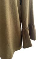 Ganni shirt lange mouw S, Bruin, Ophalen of Verzenden, Zo goed als nieuw, Lange mouw