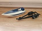 Playmobil politie speedboot met trailer, Ophalen of Verzenden, Zo goed als nieuw, Los playmobil