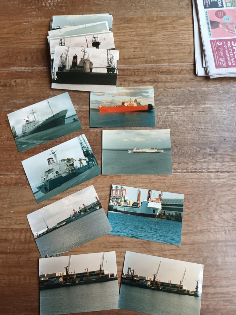 120 Foto's van schepen in de Eemshaven, 1980 tot heden, Foto, Nieuw, Ophalen of Verzenden