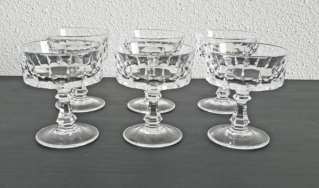 Christal d'Arques Louvre likeur/ aperitief glazen 6 stuks, Ophalen