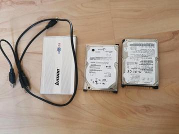 Hitachi 30GB & Seagate 40GB 2.5" HDD met behuizing - Getest! beschikbaar voor biedingen