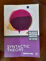Syntactic Theory - Geoffrey Poole, Gelezen, Geoffrey Poole (Author), Beta, HBO