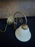 ^-Wandlamp - Muurlamp - Messing - Opaline Glas - Veneta Lumi, Ophalen of Verzenden, Gebruikt, Glas, ITALIAANS