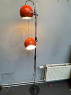 70's vintage vloerlamp oranje bollen, Huis en Inrichting, Ophalen, Gebruikt, Seventies, Metaal