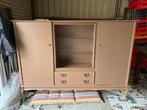 Vintage kast, Ophalen, Gebruikt, Glas, 150 tot 200 cm