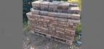 Betonnen Waaltjes Stenen op pallet 8.00 x 1.20, Tuin en Terras, Tegels en Klinkers, Ophalen, Klinkers, 5 tot 10 m², Zo goed als nieuw