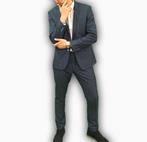 Blauw/Grijs Herenpak - Mooi en Compleet, Kleding | Heren, Kostuums en Colberts, Ophalen of Verzenden, Zo goed als nieuw, Maat 48/50 (M)