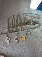 Lotje heren Sieraden, Sieraden, Tassen en Uiterlijk, Kettingen, Ophalen of Verzenden, Nieuw, Zilver, Met edelsteen