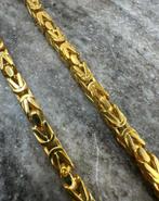 21k gouden koningsketting Dubai collectie, Sieraden, Tassen en Uiterlijk, Kettingen, Ophalen of Verzenden, Zo goed als nieuw, Goud