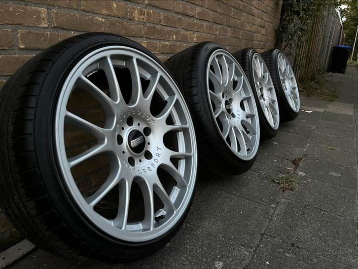 19" inch 5x120 BBS CH-R style breedset met banden voor BMW, Auto-onderdelen, Banden en Velgen, Band(en), Zomerbanden, 19 inch