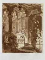 1877 - Antieke staalgravure - Klassiek interieur Parijs, Verzenden
