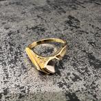 14k gouden ring nugget model prachtig model