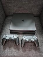 PlayStation 4 Slim 1TB met 2 dualshock draadloze controllers, Spelcomputers en Games, Spelcomputers | Sony PlayStation 4, Met 2 controllers