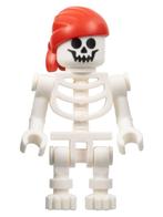 Lego Pirates Pirates IV Skeleton Pirate met Rode Bandana PI1, Nieuw, Ophalen of Verzenden, Lego, Losse stenen