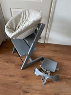 🧡 Storm Grey Stokke Tripp Trapp Newborn Babyset Tuigje 🩵, Ophalen, Gebruikt, Meegroeistoel, Stoelverkleiner