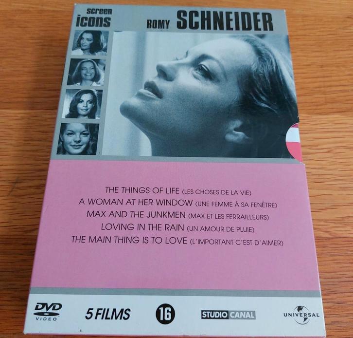 Romy Schneider • Screen icons • 5 films, Cd's en Dvd's, Dvd's | Filmhuis, Zo goed als nieuw, Frankrijk, Alle leeftijden, Ophalen of Verzenden