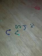 Piercing (323), Ophalen of Verzenden, Zo goed als nieuw, Staal, Oor- of Traguspiercing