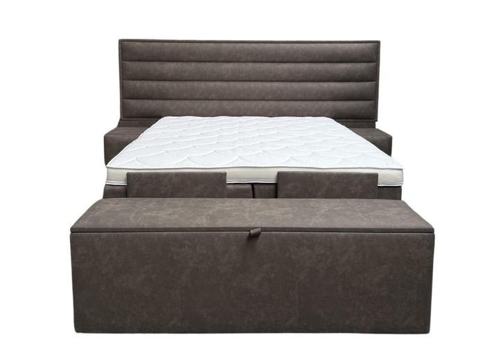 Boxspring Madrid 180 x 200 cm compleet, Huis en Inrichting, Slaapkamer | Boxsprings, Nieuw, 180 cm, 200 cm, Tweepersoons, Overige kleuren