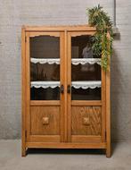 Antieke brocante Art Deco meidenkast vintage ondiepe kast, Ophalen of Verzenden