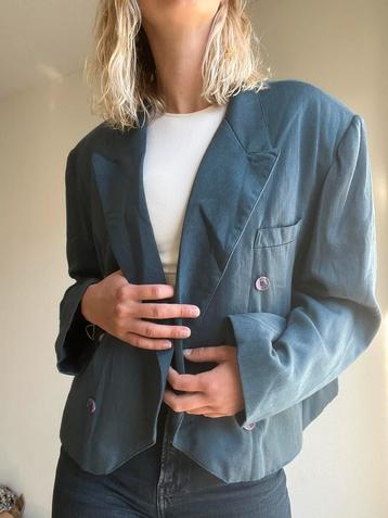 Cropped blazer onversized vintage retro ralph hugo  beschikbaar voor biedingen