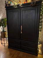 Eiken kast zwart geverfd, Ophalen, Gebruikt