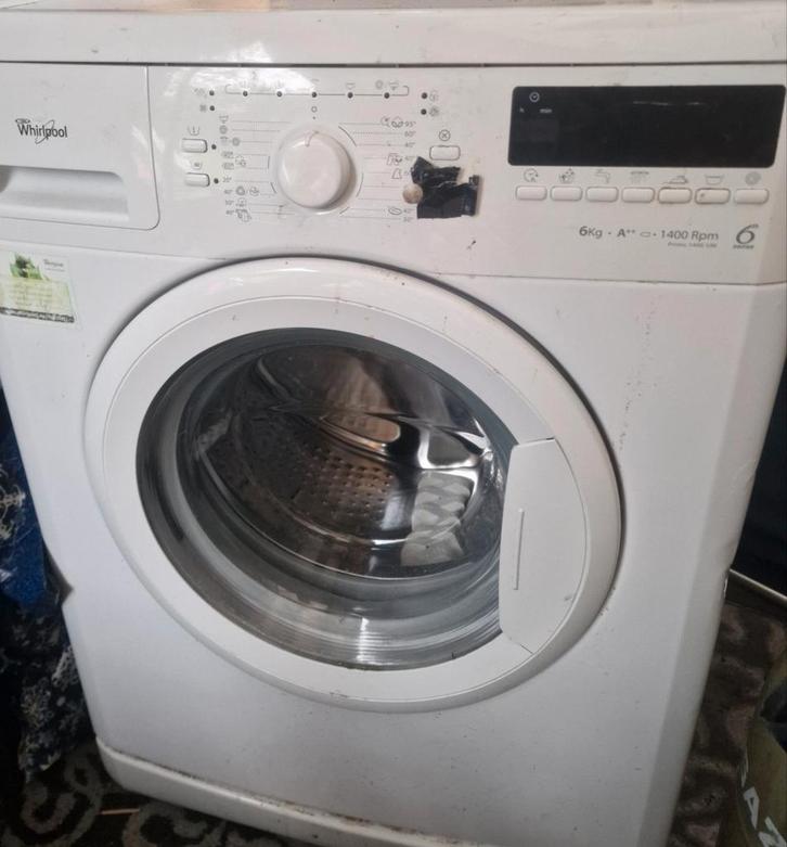 Whirlpool Wasmachine - 6kg, 1400 toeren, Witgoed en Apparatuur, Wasmachines, Gebruikt, Voorlader, 6 tot 8 kg, 85 tot 90 cm, 1200 tot 1600 toeren