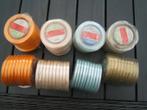 384 rolletjes dubbel satijn lint in 4 kleuren, Ophalen of Verzenden, Nieuw, Lint, Band of Elastiek