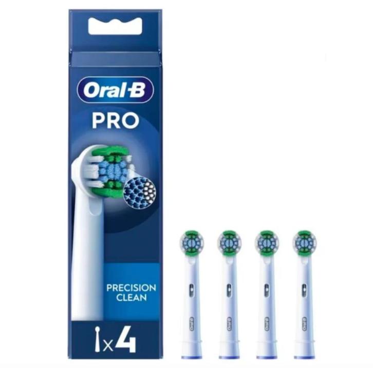 Oral-B PRO Opzetborstels Precision Clean - 4 stuks, Sieraden, Tassen en Uiterlijk, Uiterlijk | Mondverzorging, Nieuw, Opzetborstel