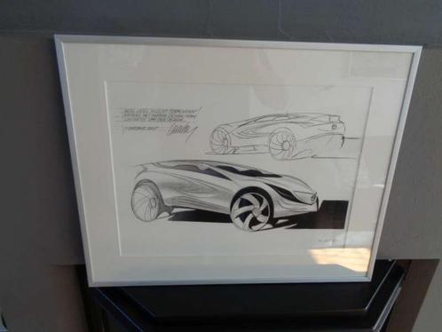 Mazda Kazamai - Litho Laurens van den Acker Collectors Item, Verzamelen, Automerken, Motoren en Formule 1, Zo goed als nieuw, Auto's