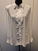 Blouse crème met ruches Sommermann maat 48, Kleding | Dames, Blouses en Tunieken, Overige kleuren, Sommermann, Maat 46/48 (XL) of groter