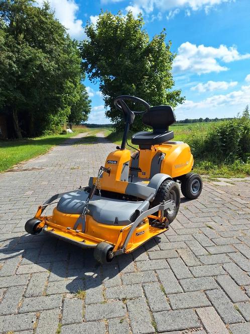 Stiga villa classic zitmaaier P901 Mulch 2012 85 grasmaaier, Tuin en Terras, Zitmaaiers, Gebruikt, Minder dan 90 cm, Elektrische starter