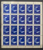 Sluitzegels WNF compleet velletje trekvogels, Postzegels en Munten, Postzegels | Nederland, Na 1940, Verzenden, Gestempeld