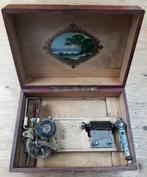 Antieke speeldoos muziekdoos Thorens / Edelweiss AD 30 1910, Ophalen of Verzenden