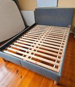 Grijze Twijfelaar Bedframe, Zo goed als nieuw, Twijfelaar, 200 cm, 140 cm