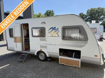 KNAUS SUSWIND 500 EU ENKELE BEDDEN RONDZIT AIRCO MOVER TENT beschikbaar voor biedingen