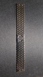 Smartwatch / horlogeband zwart/gunmetal rvs 22 mm, Nieuw, Ophalen of Verzenden, Zwart