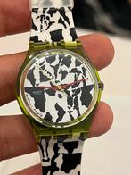 Swatch "Flaeck" by Niklaus Troxler 1992 - GZ117, Zwart, Swatch, Ophalen of Verzenden, Zo goed als nieuw