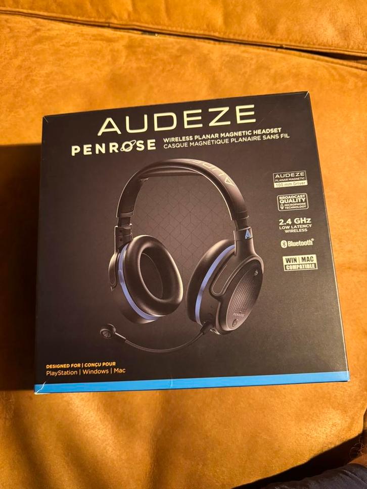 Audeze penrose koptelefoon, Computers en Software, Headsets, Gebruikt, Over-ear, Draadloos, Mute-functie, Ophalen of Verzenden