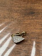 Zwaan Kettinghanger van Swarovski met Strass, Glas of Kristal, Ophalen of Verzenden, Zo goed als nieuw, 1 bedel