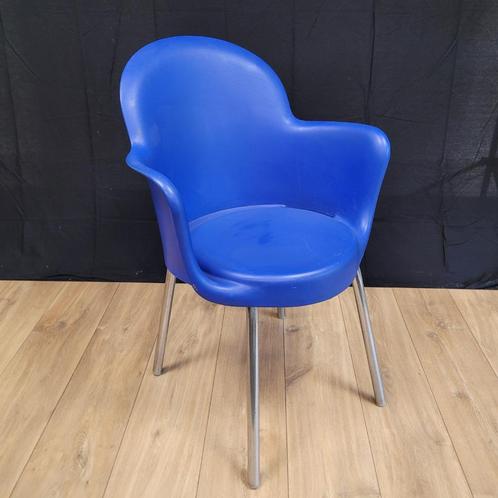 9 Blauwe Gogo Chair Design stoelen, Huis en Inrichting, Stoelen, Gebruikt, Vijf, Zes of meer stoelen, Kunststof, Metaal, Blauw