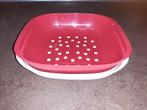 Tupperware allegra multi / uitlek / vergiet schaal rood, Ophalen of Verzenden, Rood, Schaal