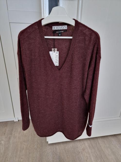 10DAYS TRUI OVERSIZED MODEL DONKERRODE KLEUR MT M, Kleding | Dames, Truien en Vesten, Zo goed als nieuw, Maat 38/40 (M), Overige kleuren