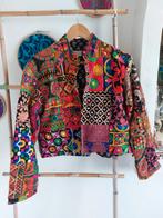 Kashmiri patchwork jasje, maat M/L (nummer 2), Kleding | Dames, Maat 38/40 (M), India, Overige kleuren, Verzenden