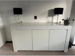 Hoogglans witte dressoir, Huis en Inrichting, Kasten | Dressoirs, Ophalen, Hoogglans wit, 150 tot 200 cm, 25 tot 50 cm